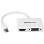 StarTech.com Adattatore A/V da viaggio: convertitore 2-in-1 Mini DisplayPort a HDMI o VGA - Bianco