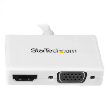 StarTech.com Adattatore A/V da viaggio: convertitore 2-in-1 Mini DisplayPort a HDMI o VGA - Bianco