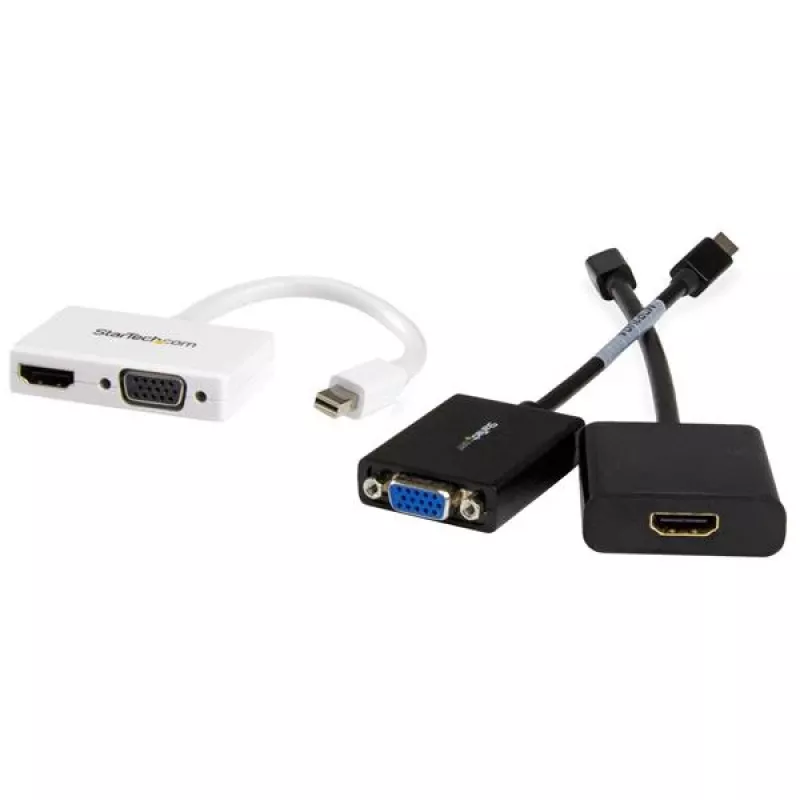 StarTech.com Adattatore A/V da viaggio: convertitore 2-in-1 Mini DisplayPort a HDMI o VGA - Bianco