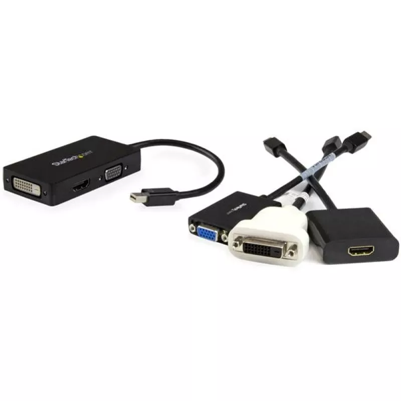 StarTech.com Adattatore A/V da viaggio: convertitore 3-in-1 Mini DisplayPort a VGA DVI o HDMI