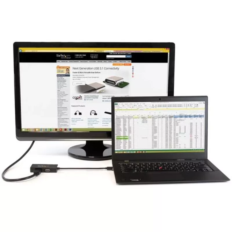 StarTech.com Adattatore A/V da viaggio: convertitore 3-in-1 Mini DisplayPort a VGA DVI o HDMI