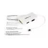 StarTech.com Adattatore A/V da viaggio: convertitore 3-in-1 Mini DisplayPort a VGA DVI o HDMI - Bianco