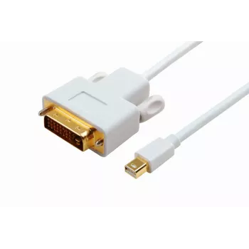 Microconnect MDPDVI1 Adattatore cavo video 1 m Mini DisplayPort DVI-D bianco