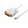 Microconnect MDPDVI1 Adattatore cavo video 1 m Mini DisplayPort DVI-D bianco