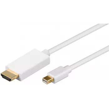 Microconnect MDPHDMI1 Adattatore cavo video 1 m HDMI Type-A (standard) Mini DisplayPort bianco