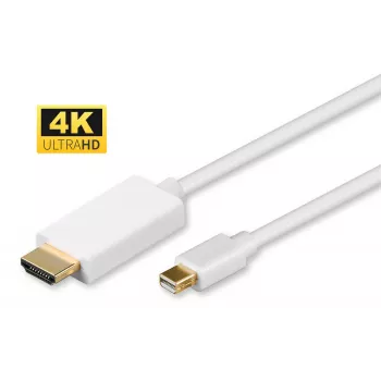 Microconnect MDPHDMI1-4K Adattatore cavo video 1 m Mini DisplayPort HDMI Type-A (standard) bianco