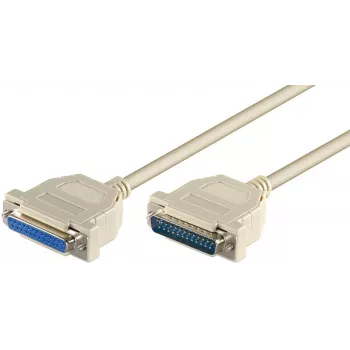 Microconnect MODGR2 cavo seriale bianco 2 m DB25