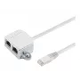 Microconnect MPK418 Splitter per cavo RJ45 (adattatore a Y), da RJ45 a 2x RJ45, nero
