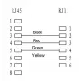 Cavo telefonico Microconnect MPK453S RJ11 RJ45 3 m nero