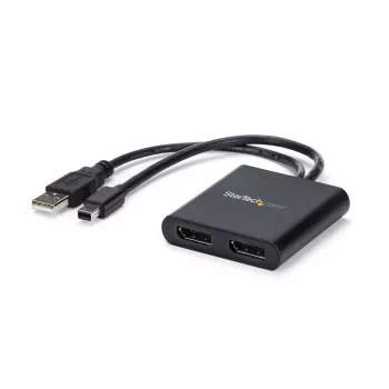 StarTech.com adattatore multi monitor 2 porte - Mini DisplayPort su 2x DisplayPort hub MST - doppio 4K 30Hz - splitter video per modalità desktop esteso solo su PC Windows - mDP 1.2 su 2x DP