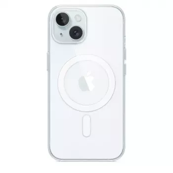 Custodia protettiva per iPhone 15 di Apple, MagSafe, trasparente, PC, per 6,1 pollici