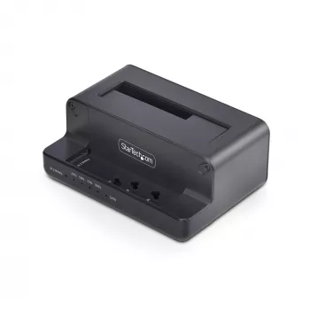 StarTech.com duplicatore per unità SATA da M.2 NVMe a 2,5/3,5 pollici, cloner/dock SSD standalone a doppio vano, bidirezionale NVMe a SATA / SATA a NVMe, fino a 27 GB/min, TAA