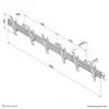 Supporto a parete per menuboard Neomounts NMPRO-WMB3 32-55 pollici - inclinabile