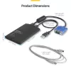 Adattatore USB crash cart StarTech.com con trasferimento file e registrazione video