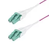 StarTech.com Cavo in fibra ottica multimodale LC-LC (UPC) OM4 da 1 m (3ft), Erika Violet, 50/125µm, 40G/100G, LOMMF/VCSEL, jumper in fibra Uniboot, classificazione OFNR Riser