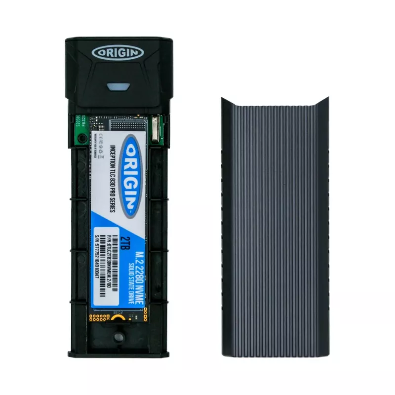 Origin Storage Origin Inception SSD esterno 256 GB NVMe M.2 3D TLC 80 mm con cavo C-C e C-A