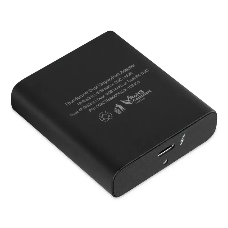 OWC Thunderbolt Dual DisplayPort adattatore grafico USB 7680 x 4320 pixel nero