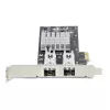 StarTech.com Scheda di rete 2 porte GbE SFP, PCIe 2.0 x1, controller Intel I350-AM2 2x 1GbE, 1000BASE rame/fibra, NIC Gigabit Ethernet dual-port, backplane desktop/server - compatibile Windows e Linux