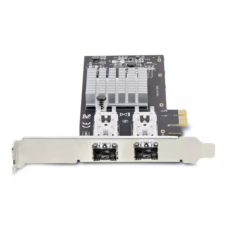 StarTech.com Scheda di rete 2 porte GbE SFP, PCIe 2.0 x1, controller Intel I350-AM2 2x 1GbE, 1000BASE rame/fibra, NIC Gigabit Ethernet dual-port, backplane desktop/server - compatibile Windows e Linux