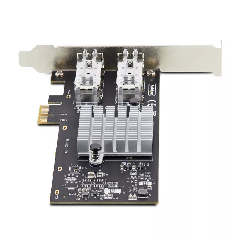 StarTech.com Scheda di rete 2 porte GbE SFP, PCIe 2.0 x1, controller Intel I350-AM2 2x 1GbE, 1000BASE rame/fibra, NIC Gigabit Ethernet dual-port, backplane desktop/server - compatibile Windows e Linux