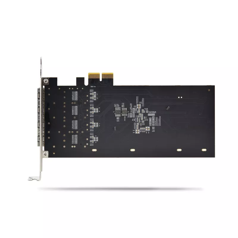StarTech.com Scheda di rete 4 porte GbE SFP, PCIe 2.0 x2 (compatibile x4, x8, x16), controller Intel I350-AM4 4x 1GbE, 1000BASE rame/fibra, NIC Gigabit Ethernet quad-port desktop/server - Windows e Linux