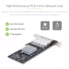 StarTech.com Scheda di rete 4 porte GbE SFP, PCIe 2.0 x2 (compatibile x4, x8, x16), controller Intel I350-AM4 4x 1GbE, 1000BASE rame/fibra, NIC Gigabit Ethernet quad-port desktop/server - Windows e Linux