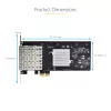 StarTech.com Scheda di rete 4 porte GbE SFP, PCIe 2.0 x2 (compatibile x4, x8, x16), controller Intel I350-AM4 4x 1GbE, 1000BASE rame/fibra, NIC Gigabit Ethernet quad-port desktop/server - Windows e Linux