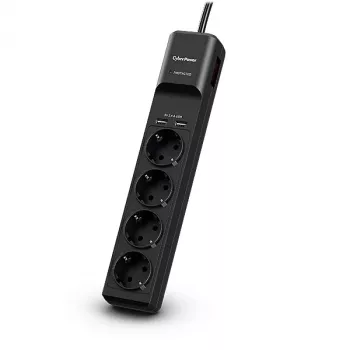 CyberPower P0420SUD0-DE protezione da sovratensione nero 4 uscite AC 200 - 250 V 1,8 m