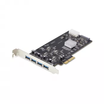 StarTech.com scheda PCIe USB 4 porte, USB 3.2 5 Gbit/s, scheda di espansione PCI Express con 4 controller USB indipendenti, 4 porte USB-A, Windows/macOS/Linux