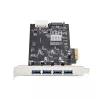 StarTech.com scheda PCIe USB 4 porte, USB 3.2 5 Gbit/s, scheda di espansione PCI Express con 4 controller USB indipendenti, 4 porte USB-A, Windows/macOS/Linux