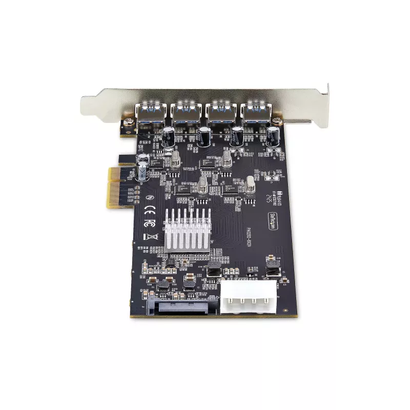StarTech.com scheda PCIe USB 4 porte, USB 3.2 5 Gbit/s, scheda di espansione PCI Express con 4 controller USB indipendenti, 4 porte USB-A, Windows/macOS/Linux