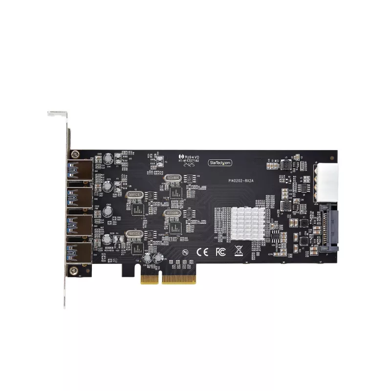 StarTech.com scheda PCIe USB 4 porte, USB 3.2 5 Gbit/s, scheda di espansione PCI Express con 4 controller USB indipendenti, 4 porte USB-A, Windows/macOS/Linux