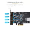 StarTech.com scheda PCIe USB 4 porte, USB 3.2 5 Gbit/s, scheda di espansione PCI Express con 4 controller USB indipendenti, 4 porte USB-A, Windows/macOS/Linux