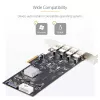 StarTech.com scheda PCIe USB 4 porte, USB 3.2 5 Gbit/s, scheda di espansione PCI Express con 4 controller USB indipendenti, 4 porte USB-A, Windows/macOS/Linux