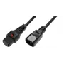 Cavo di alimentazione Microconnect PC1003 nero 1,5 m connettore maschio C13 connettore femmina C14