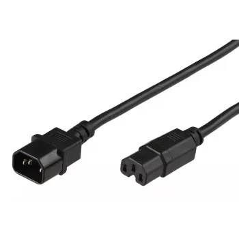 Microconnect PE011405 cavo di alimentazione nero 0,5 m connettore femmina C14 connettore femmina C15