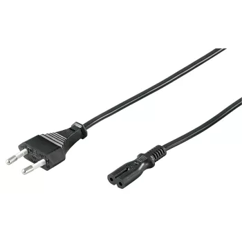 Microconnect PE030710 cavo di alimentazione nero 1 m spina tipo C connettore femmina C7
