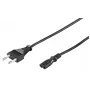 Microconnect PE030712 cavo di alimentazione nero 1,2 m CEE7/16 connettore femmina C7