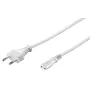 Microconnect PE030720W cavo di alimentazione bianco 2 m spina tipo C connettore femmina C7