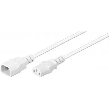 Microconnect PE040605W cavo di alimentazione bianco 0,5 m connettore femmina C14 connettore femmina C13