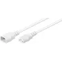 Microconnect PE040605W cavo di alimentazione bianco 0,5 m connettore femmina C14 connettore femmina C13
