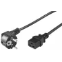 Microconnect PE07719005 cavo di alimentazione nero 0,5 m CEE7/7 connettore femmina C19