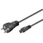 Microconnect PE120805 cavo di alimentazione nero 0,5 m spina tipo K connettore femmina C5
