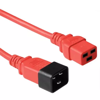 Cavo di alimentazione Microconnect PE2019R18 rosso 1,8 m connettore femmina C20 connettore femmina C19