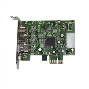 StarTech.com scheda adattatore FireWire PCI Express 1394 3 porte 2b 1a low profile