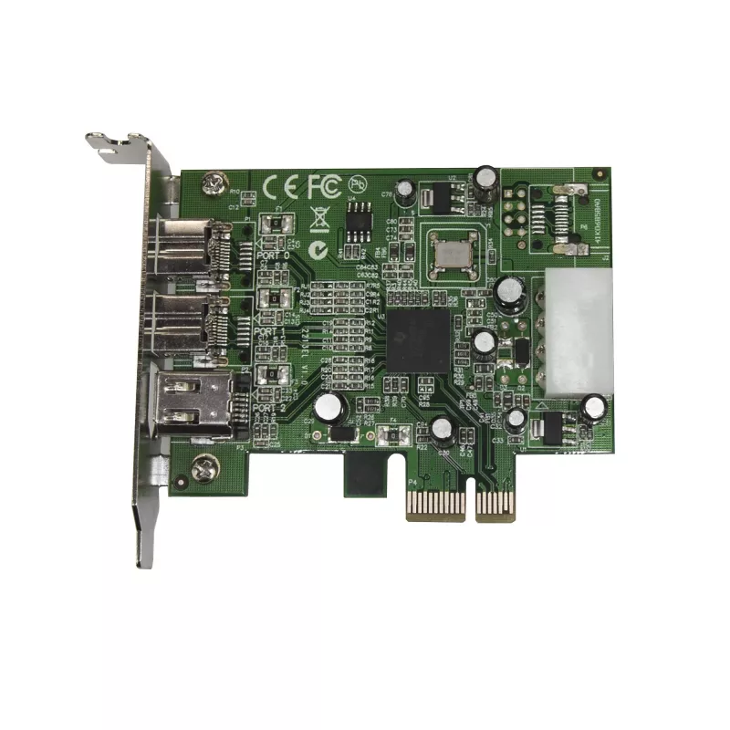 StarTech.com scheda adattatore FireWire PCI Express 1394 3 porte 2b 1a low profile
