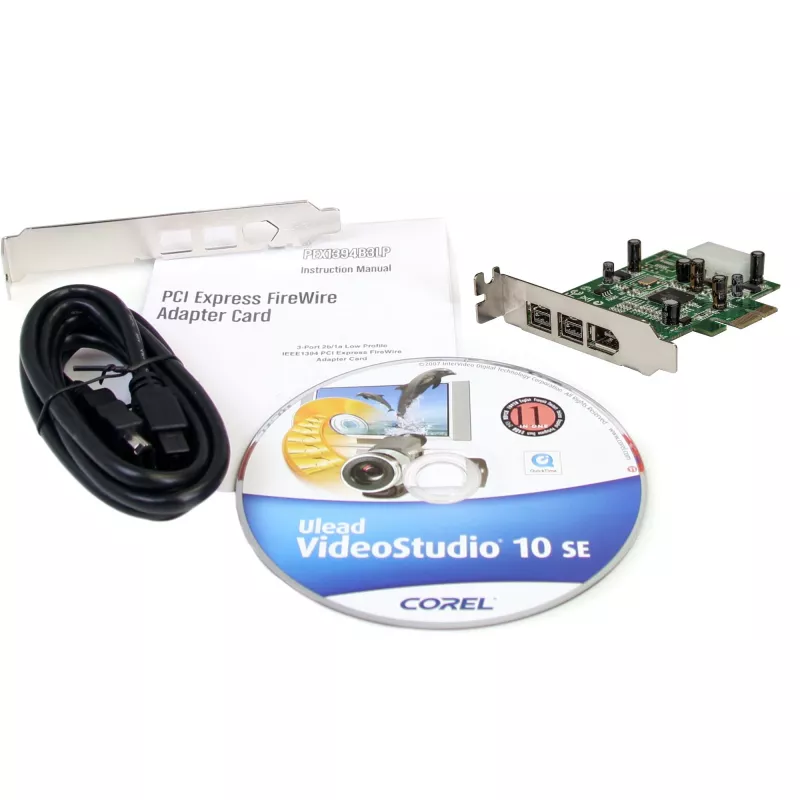 StarTech.com scheda adattatore FireWire PCI Express 1394 3 porte 2b 1a low profile