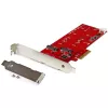 StarTech.com scheda controller 2x M.2 SATA SSD – PCIe, PCIe, M.2, full-height / low-profile, PCI 2.0, rosso, CE, FCC, TAA