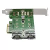 StarTech.com scheda adattatore 3 porte M.2 SSD (NGFF) – 1 x PCIe (NVMe) M.2, 2 x SATA III M.2 – PCIe 3.0