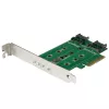 StarTech.com scheda adattatore 3 porte M.2 SSD (NGFF) – 1 x PCIe (NVMe) M.2, 2 x SATA III M.2 – PCIe 3.0